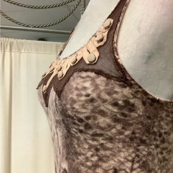 L.A.M.B. vintage sweater cashmere crop camisole Gwen Stefani - Picture 4 of 12